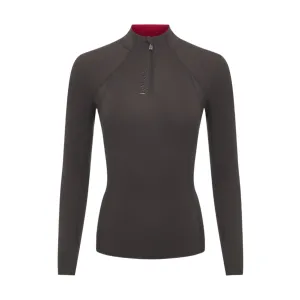 LeMieux Ladies Long Sleeve Classic Base Layer, Cinder