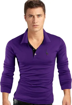 Letuwj Mens T-Shirt Slim fit Polo Shirt