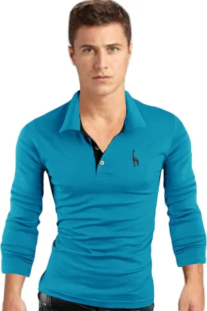 Letuwj Mens T-Shirt Slim fit Polo Shirt