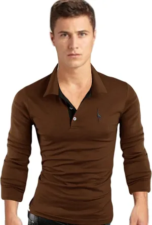 Letuwj Mens T-Shirt Slim fit Polo Shirt