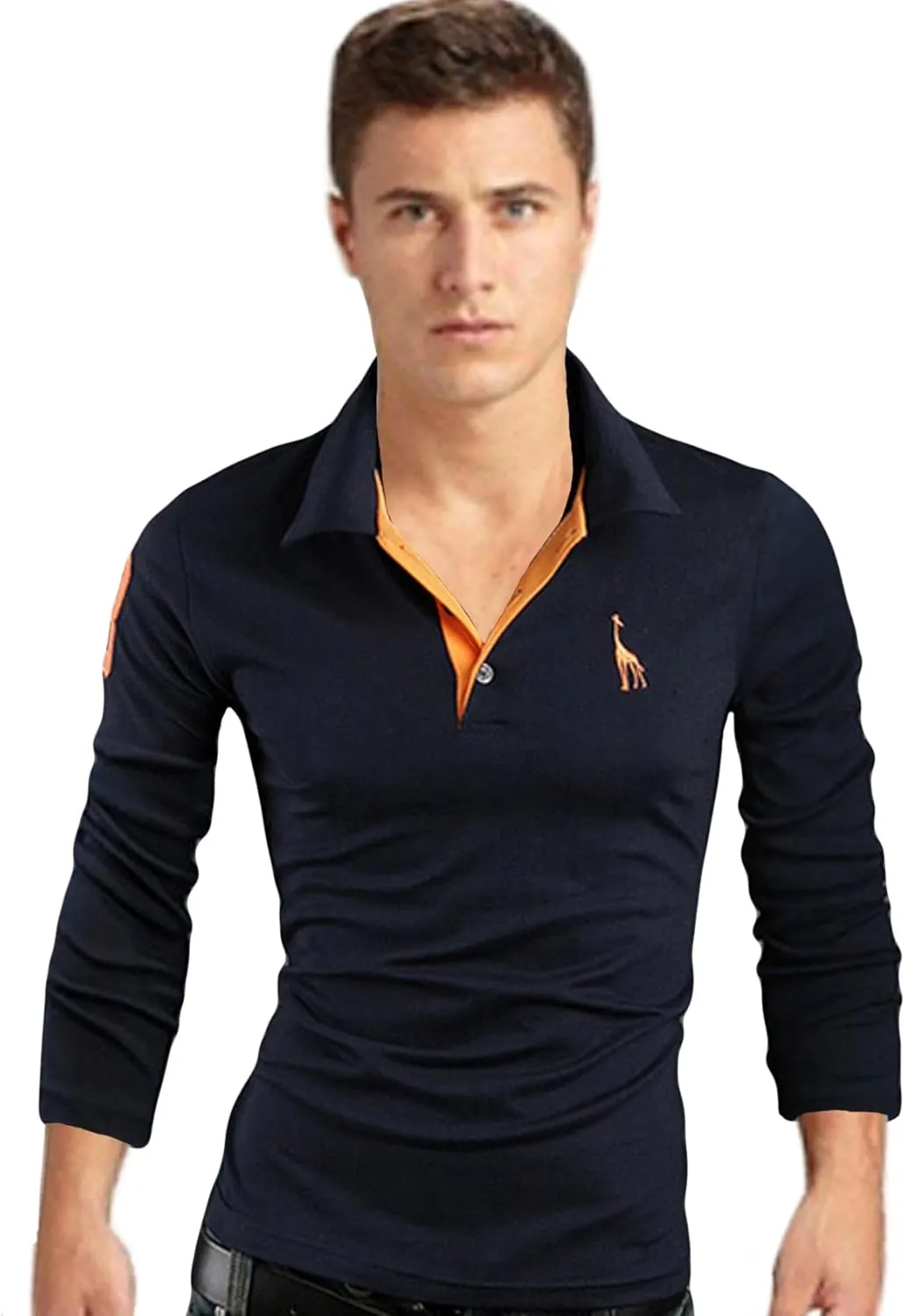 Letuwj Mens T-Shirt Slim fit Polo Shirt