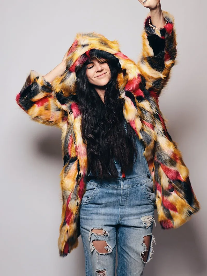 Limited Edition Monarch Butterfly Faux Fur Coat