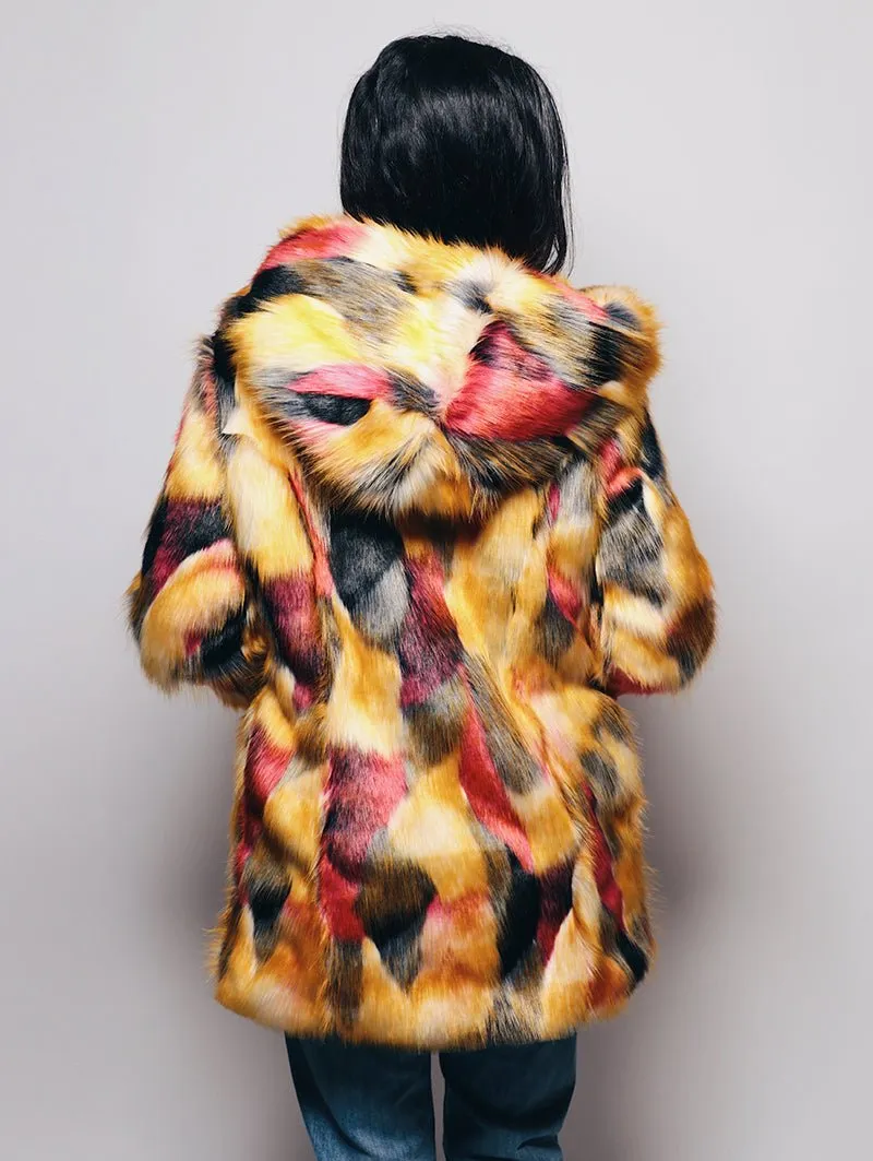 Limited Edition Monarch Butterfly Faux Fur Coat
