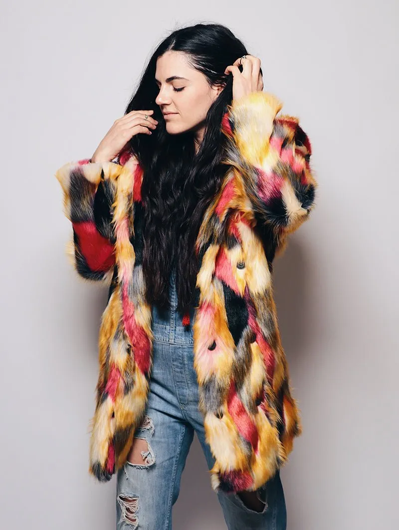 Limited Edition Monarch Butterfly Faux Fur Coat