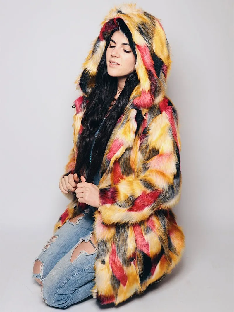 Limited Edition Monarch Butterfly Faux Fur Coat
