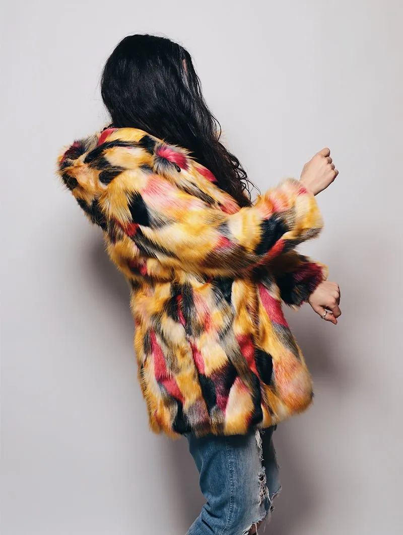 Limited Edition Monarch Butterfly Faux Fur Coat