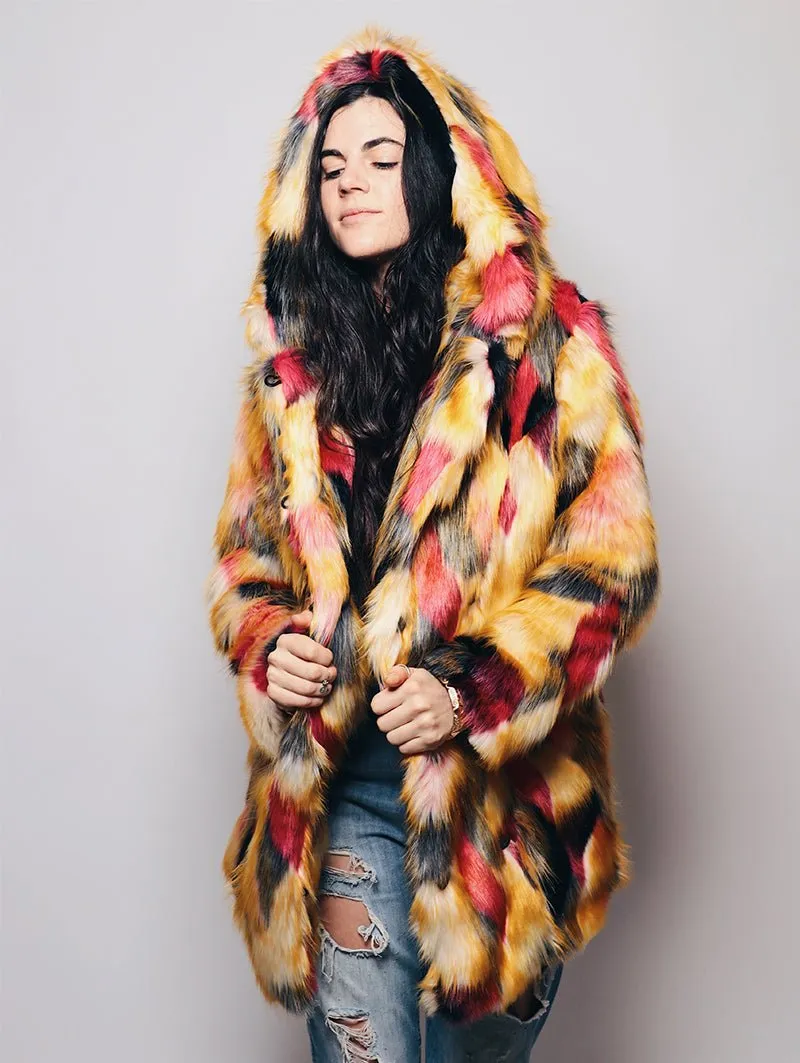 Limited Edition Monarch Butterfly Faux Fur Coat