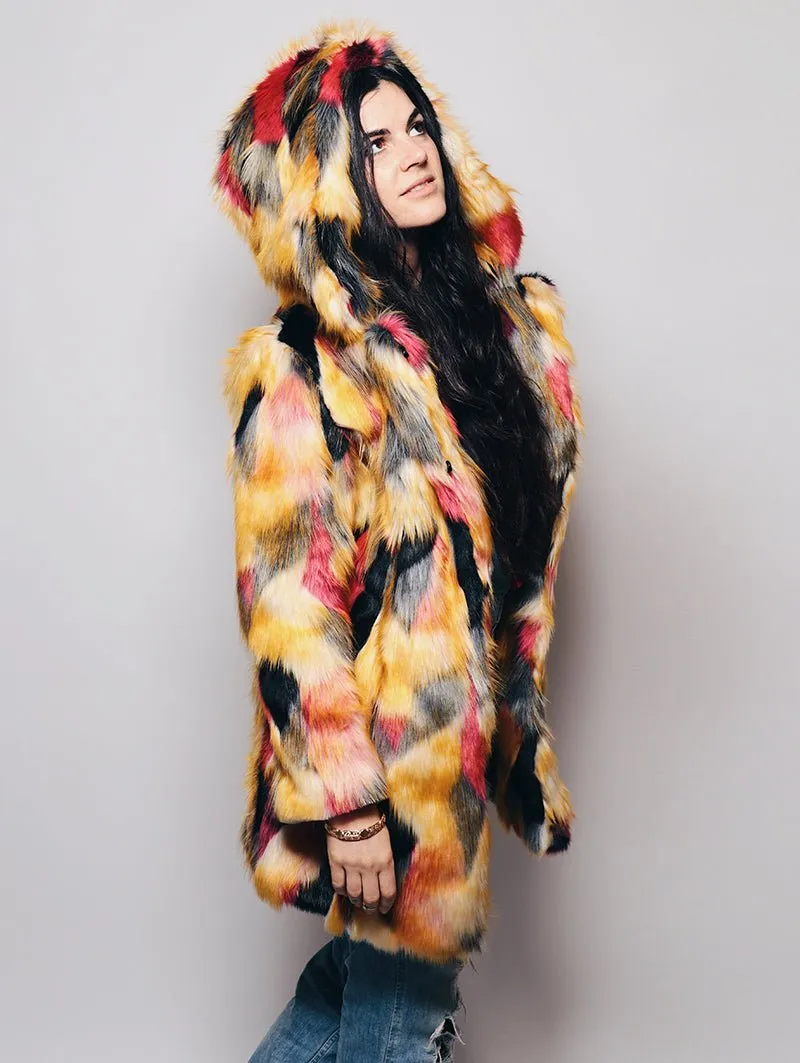 Limited Edition Monarch Butterfly Faux Fur Coat