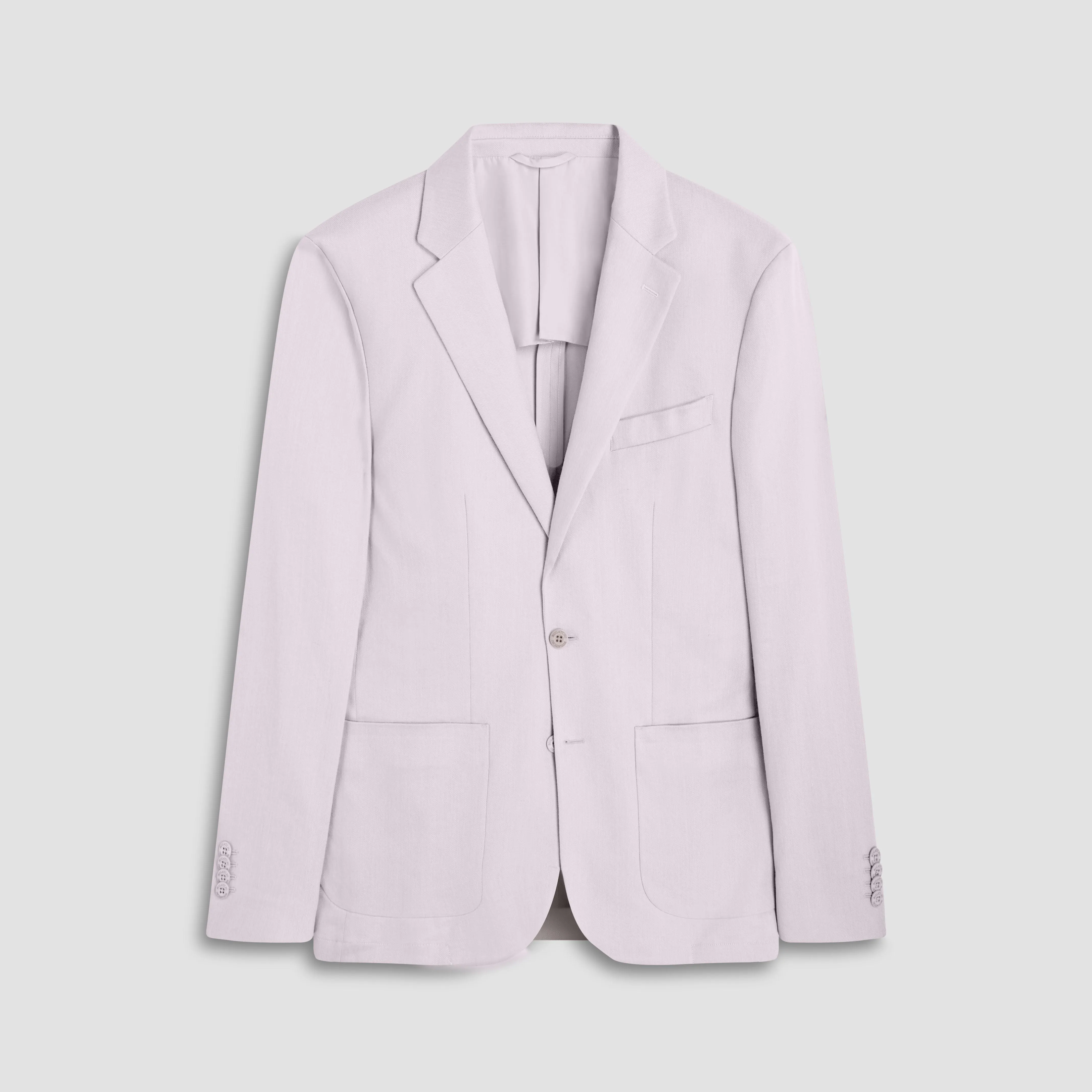 Linen-Cotton Two Button Blazer