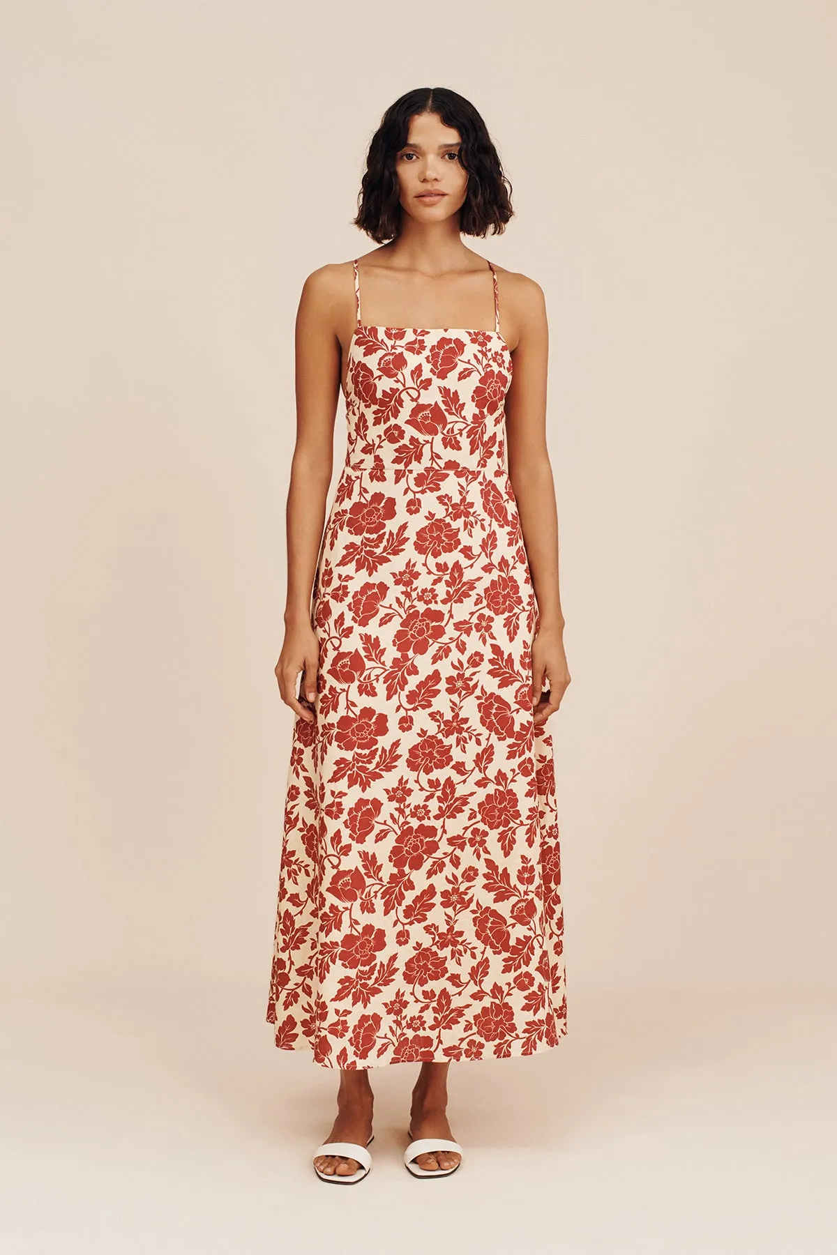 LORI DRESS - SCARLET BLOOM