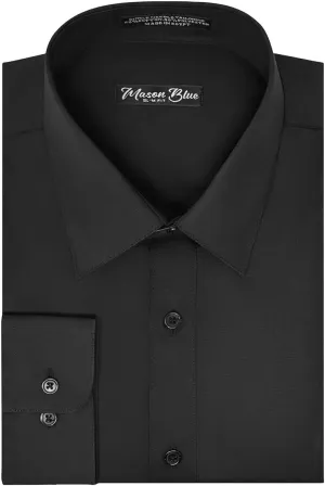 Mason Blue Slim Fit Dress Shirt