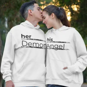 Matching Set: His Angel/Her Demon - Love & Marriage Gifts for Couples - Anniversary Tees