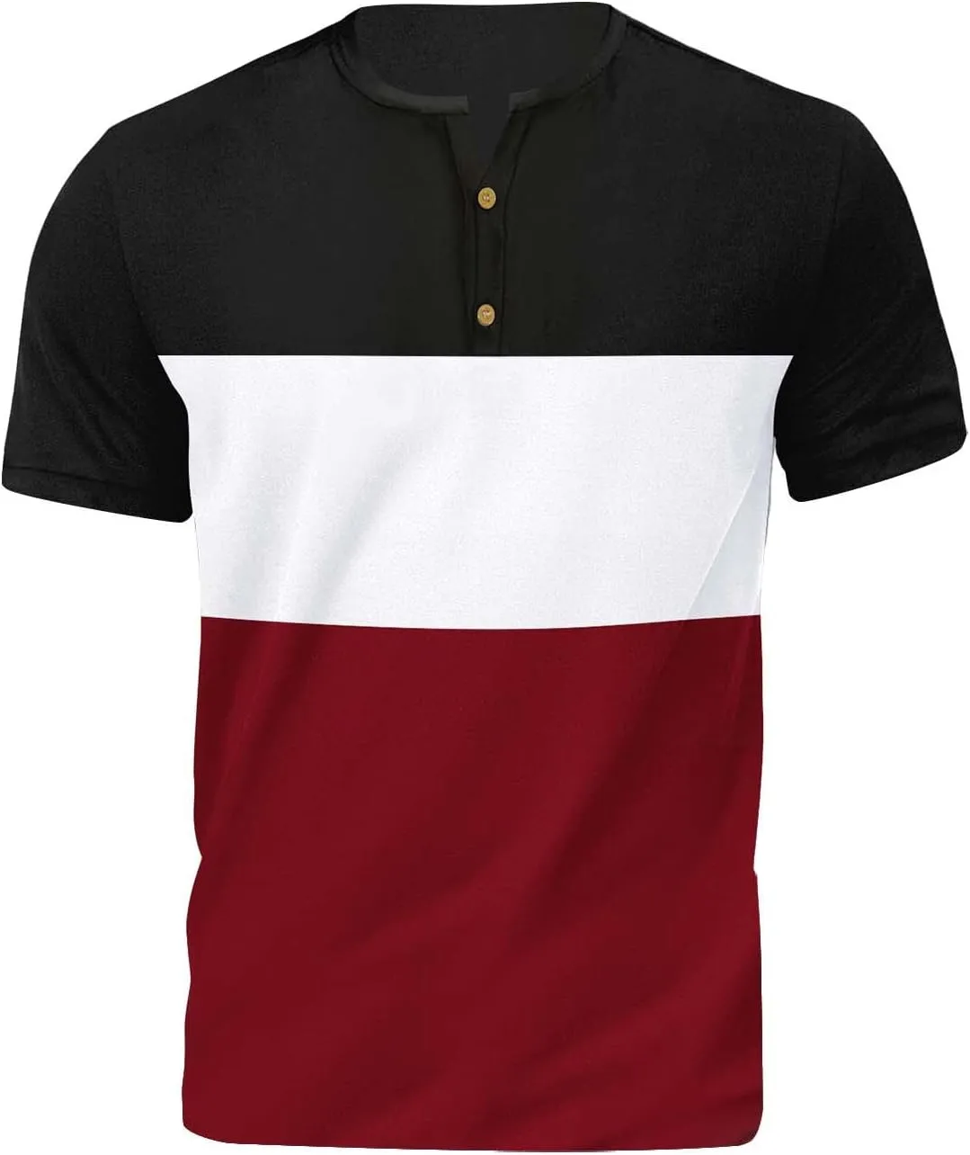 Men's 2024 Classic Fit Casual Short Sleeve Vintage Collar Button Down Polo Shirt with Pockets, Slim Fit Golf Shirts