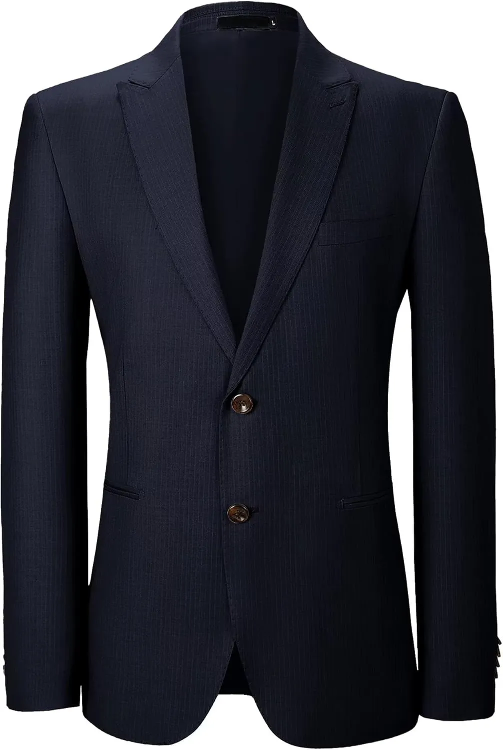 Mens Blazer Jacket Slim Fit Sports Coats for Men Two Button Casual Sports Coat for Business Pinstripe Suit Jacket