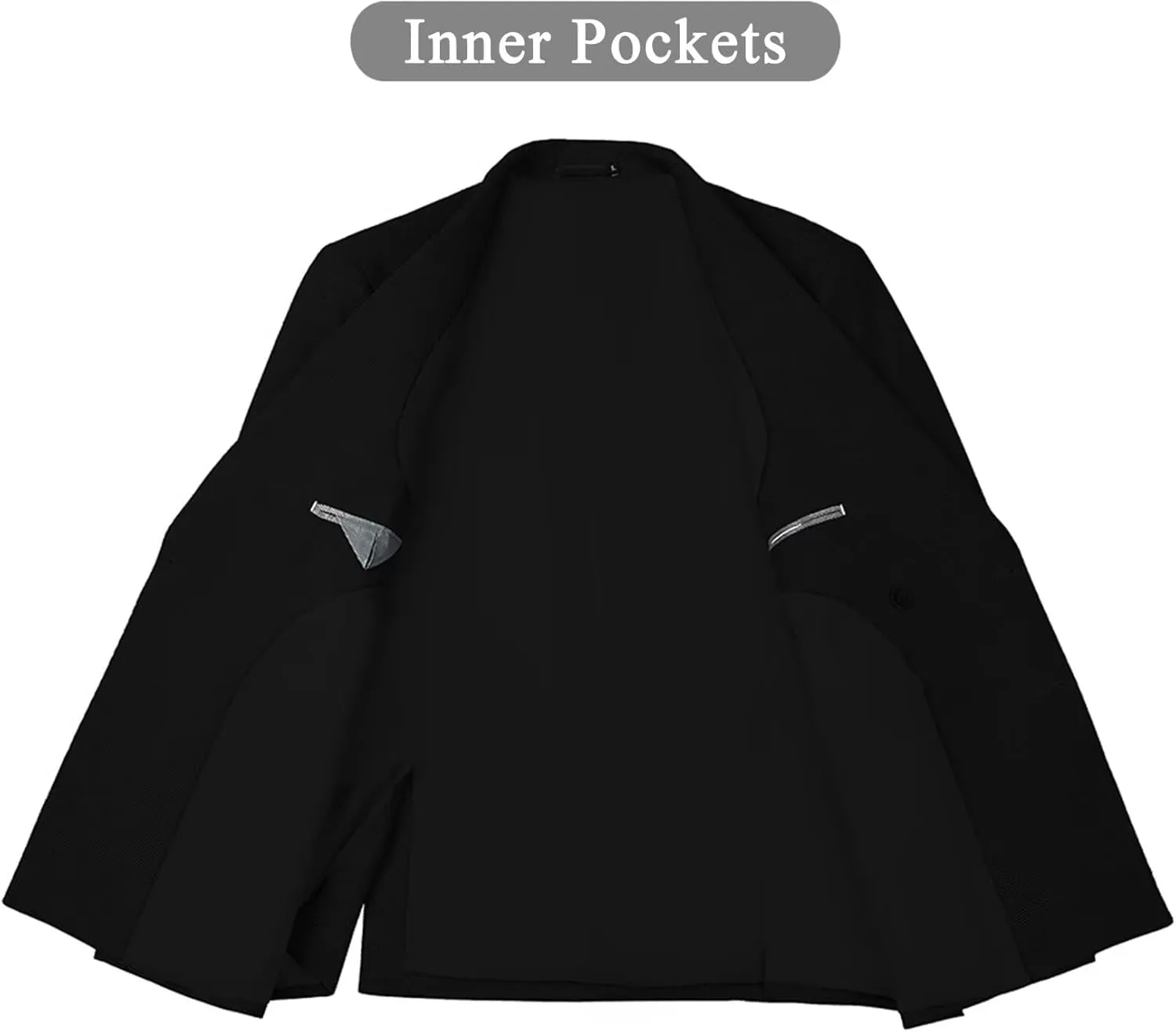 Mens Blazer Peak Lapel Suit Jacket Double Breasted Sports Jackets for Men Slim Fit Casual Sports Coat for Business
