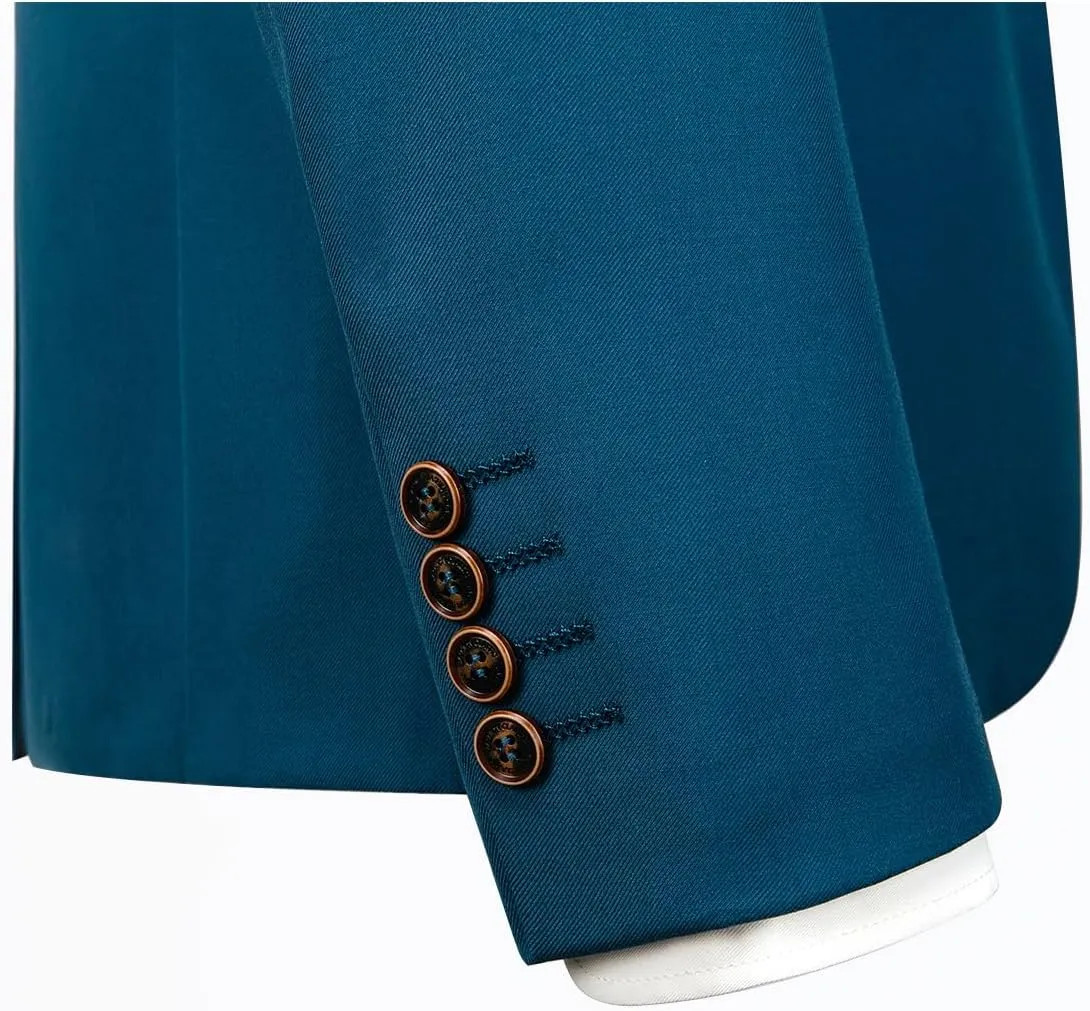 Mens Blazer Suit Jacket Slim Fit Sports Coat Casual One Button Single Breasted Business Wedding Blazer Sports Coat Men