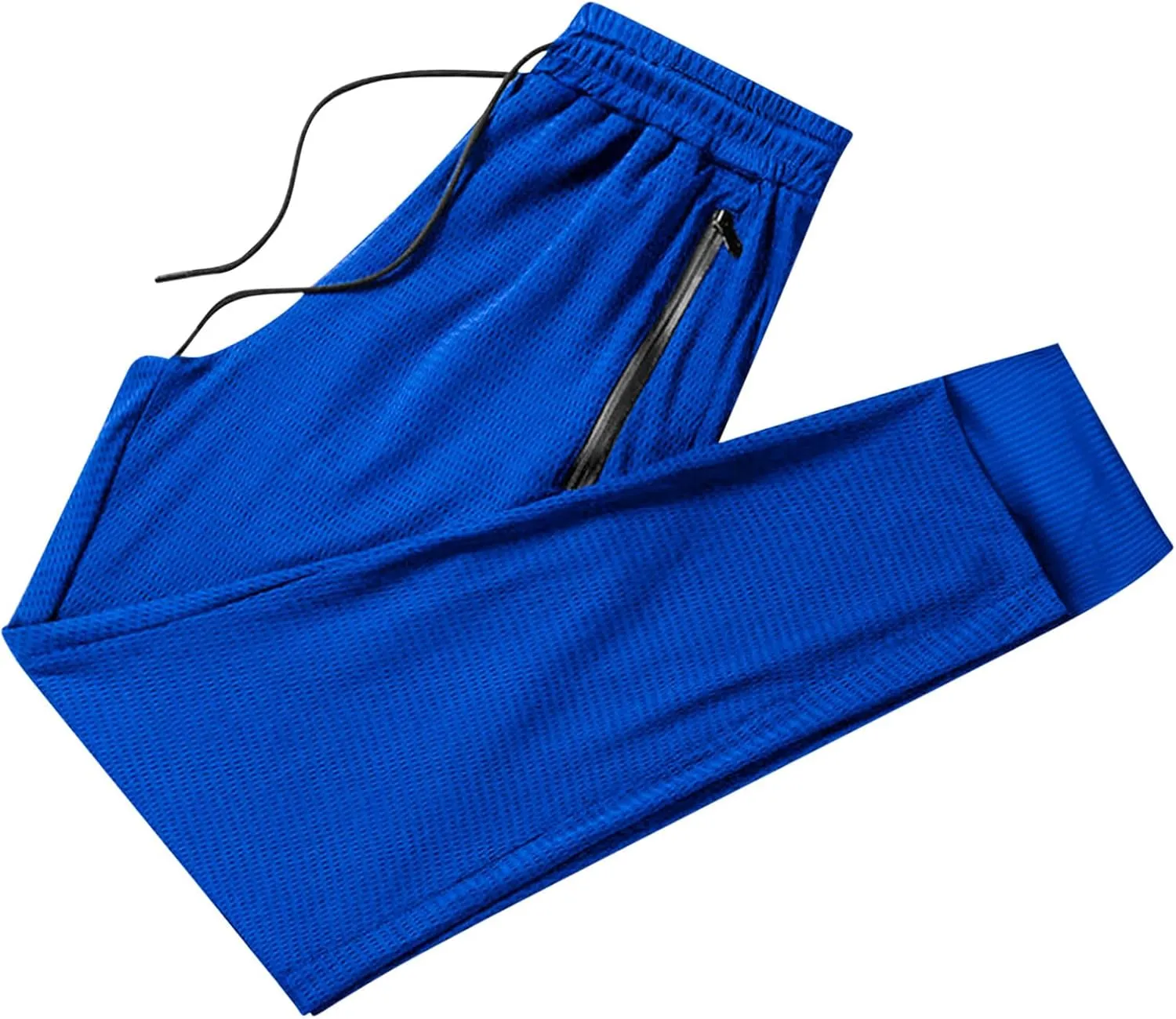 Mens Breathable Sweatpants Joggers Quick Dry Ice Silk Joggers Running Gym Athletic Hiking Trousers with Drawstring