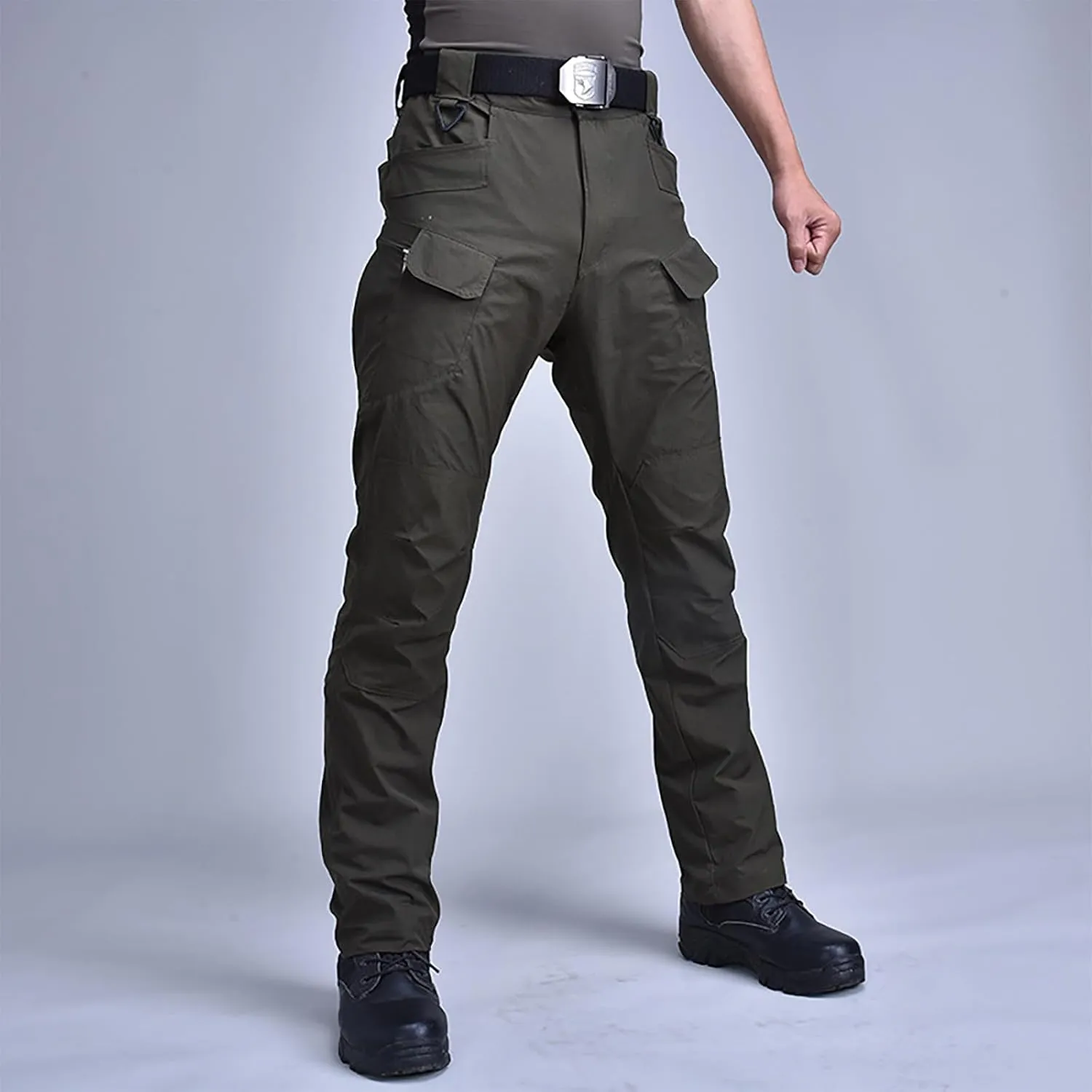 Mens Cargo Pants Outdoor Breathable Stretch Baggy Ripstop Big and Tall Classic Multi Pockets Sweatpants