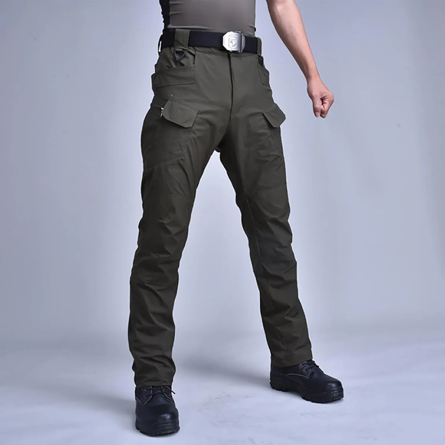 Mens Cargo Pants Outdoor Breathable Stretch Baggy Ripstop Big and Tall Classic Multi Pockets Sweatpants