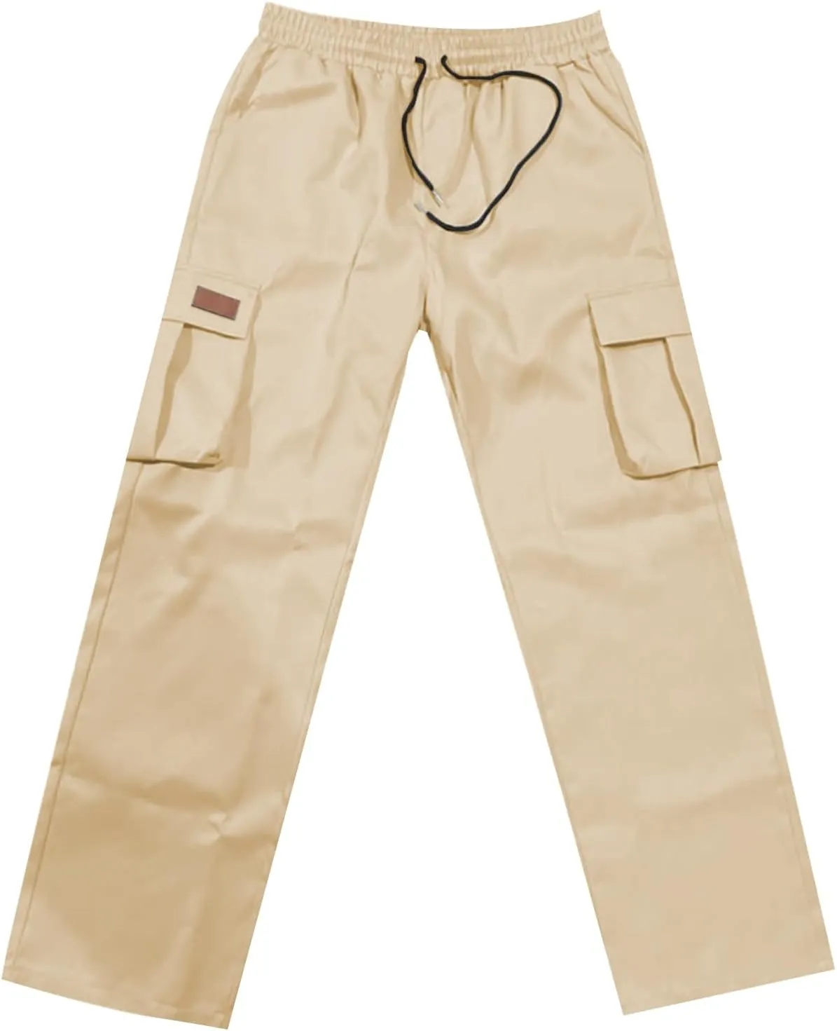 Mens Cargo Pants Workout Joggers Loose Straight Sweatpants with Pockets Lightweight Breathable Hiking Pants
