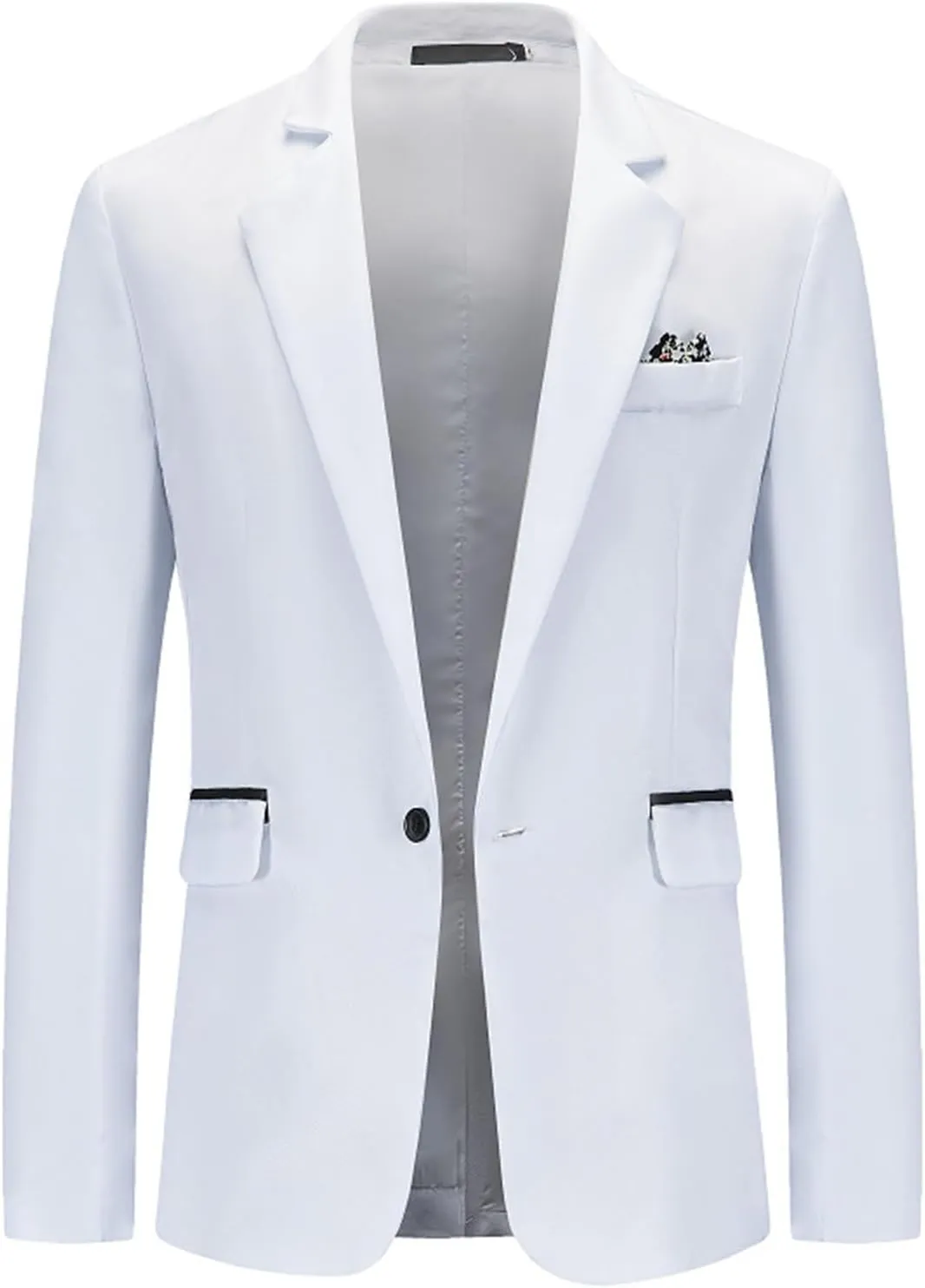 Mens Casual Blazer Slim Fit Suit Jacket Two Button Lightweight Sport Coats Wedding Party Formal Business Jackets