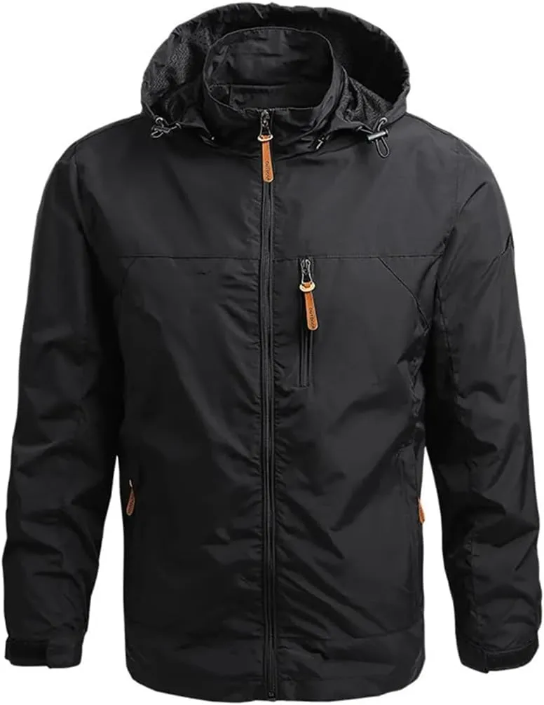 Men's Casual Outdoor Hooded Windbreaker Jacket Sports Mountaineering Thin Jacket