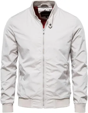 Men's Fall Lightweight Windbreaker Sports Shell Jacket Outdoor Recreation Coat with Pockets