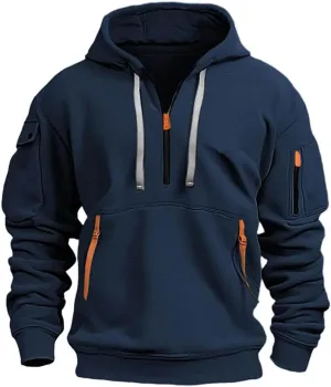 Men's Fashion Zip Up Hoodie with Pockets