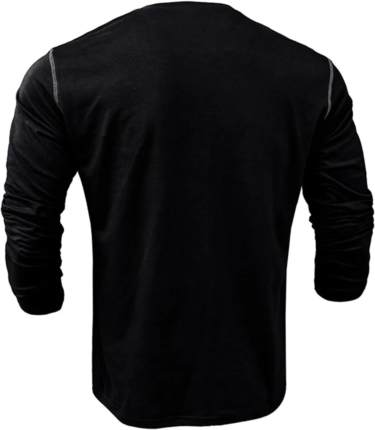 Mens Henley Shirts Long Sleeve Tactical Fleece Sweatshirt Button Pullover Sweater Casual Sweater Lightweight Pullover
