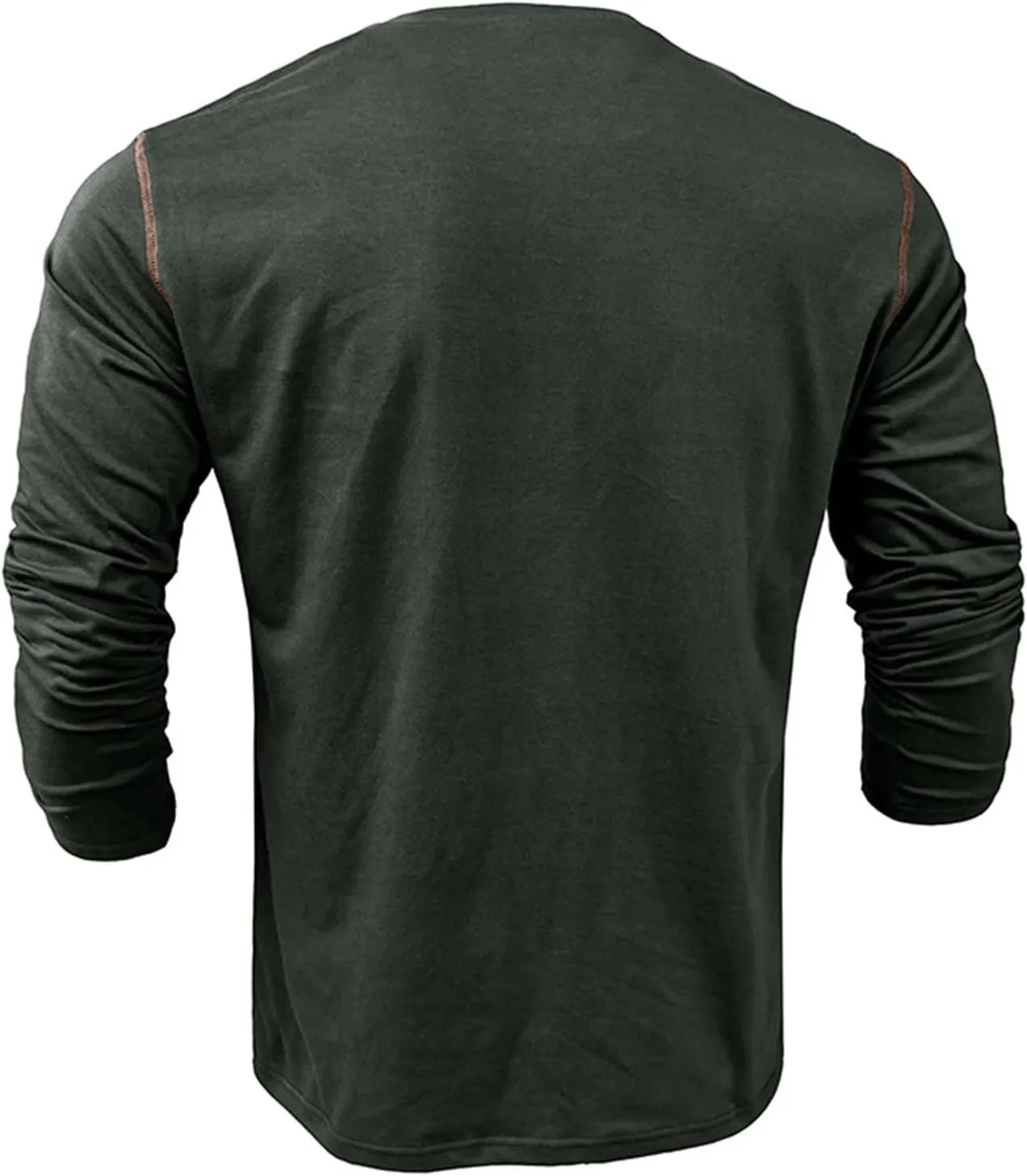 Mens Henley Shirts Long Sleeve Tactical Fleece Sweatshirt Button Pullover Sweater Casual Sweater Lightweight Pullover