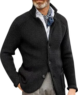 Mens Lightweight Cardigan Sweater Button Down Knitted Sweaters Long Sleeve Knitted Cardigans Cardigan Sweater Overcoats