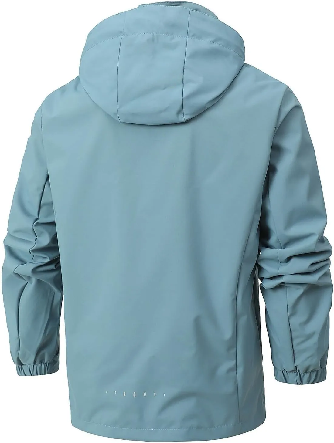 Men's Lightweight Waterproof Rain Jacket,Shell Hooded Outdoor Raincoat Hiking Windbreake jacket