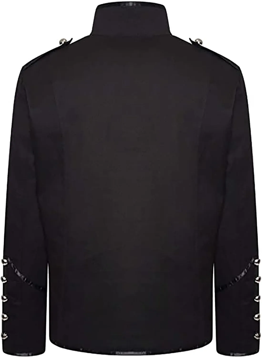 Mens Marching Band Drummer Military Jacket Parade Jacket for Music Festivals, Cosplay, Halloween, Themed Parties