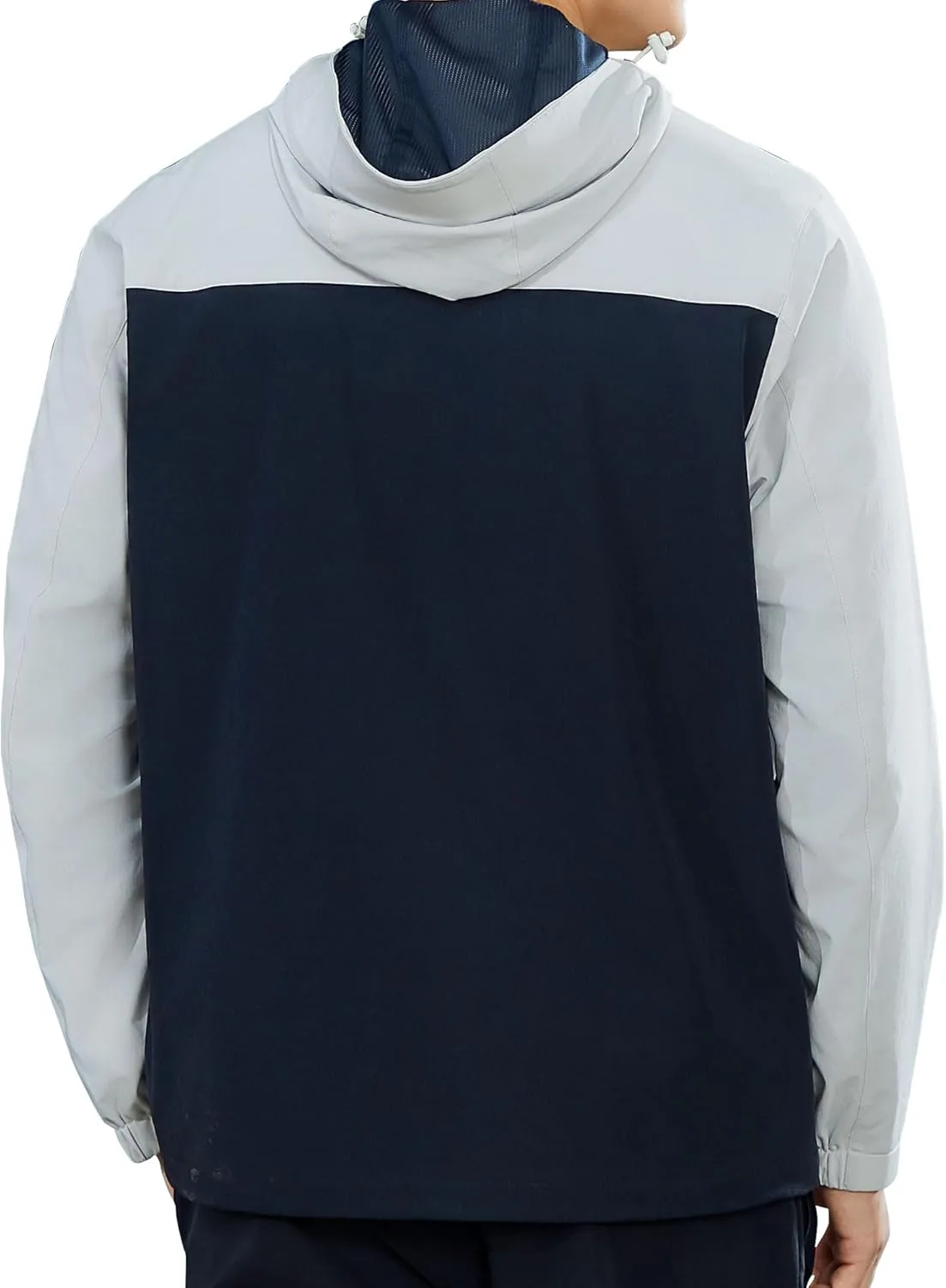 Mens Outdoor Sports Casual Lightweight Jacket Men's Hooded Windbreaker Jacket