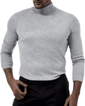Men's Oversized-Fit Crewneck Sweatshirt Casual Knit Pullover Sweater Textured Knitwear Mens Sweaters Fall