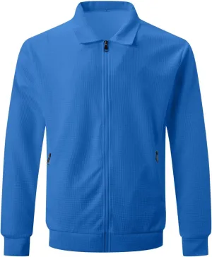 Men's Oversized-Fit Crewneck Sweatshirt Slim Fit Lightweight Casual Patterned Knitted Pullover Plain Sweatshirt