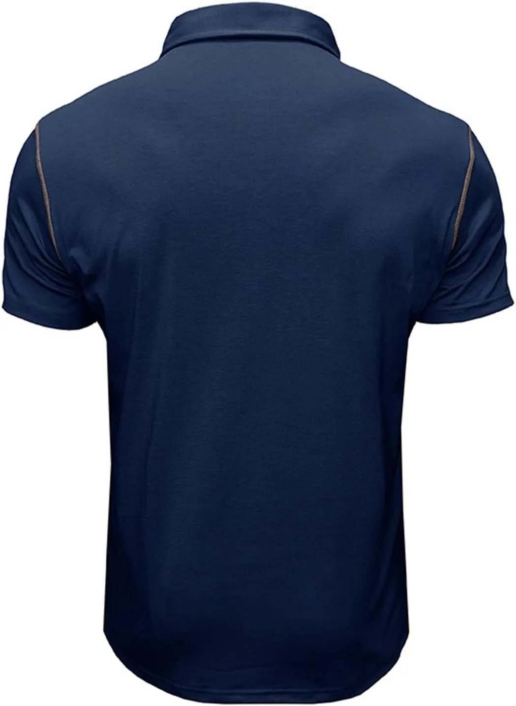 Men's Polo Shirt Short Sleeve Slim Fit 4 Button T-Shirts Slim Fit Golf Work Tops
