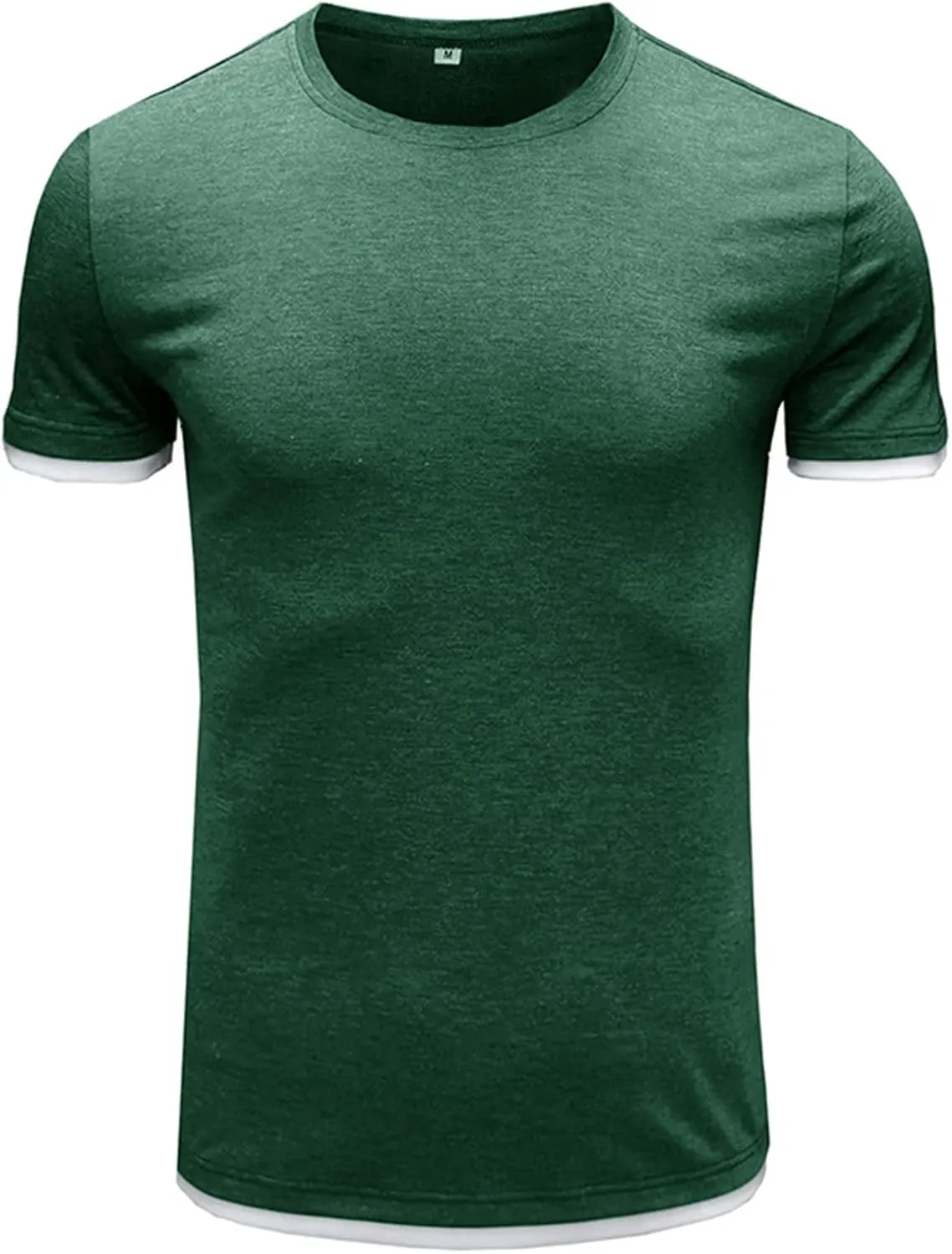 Men's Polo Shirt Short Sleeve Slim Fit 4 Button T-Shirts Slim Fit Golf Work Tops