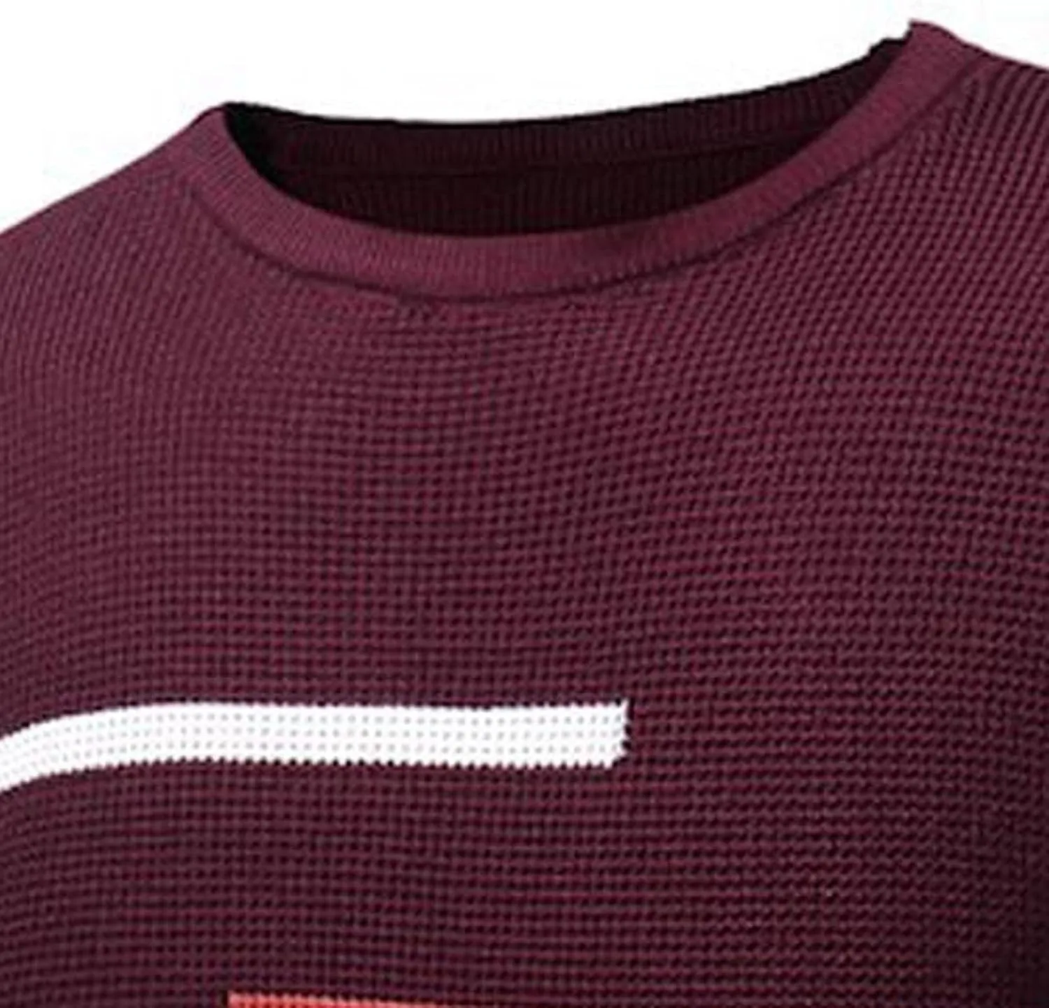 Mens Slim Fit Long Sleeve Shirts Casual Striped Pullover Sweater Slim Fit Crewneck Weatshirt Fall Fashion Clothes