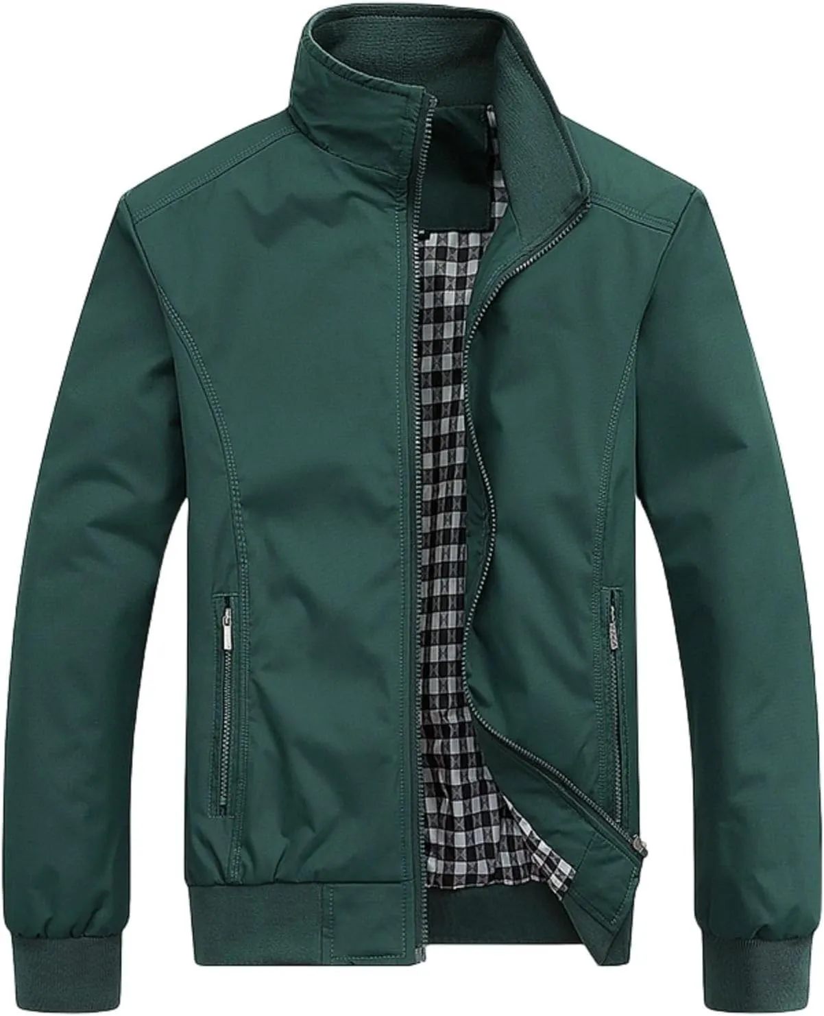 Men's Sports Shell Jacket 2024 Lightweight Windbreaker Outdoor Recreation Coat with Pockets
