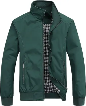 Men's Sports Shell Jacket 2024 Lightweight Windbreaker Outdoor Recreation Coat with Pockets