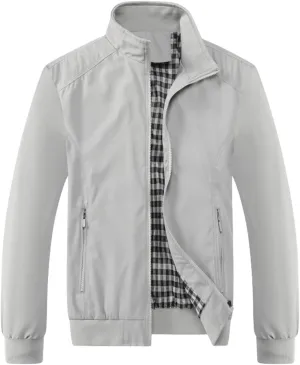 Men's Sports Shell Jacket 2024 Lightweight Windbreaker Outdoor Recreation Coat with Pockets