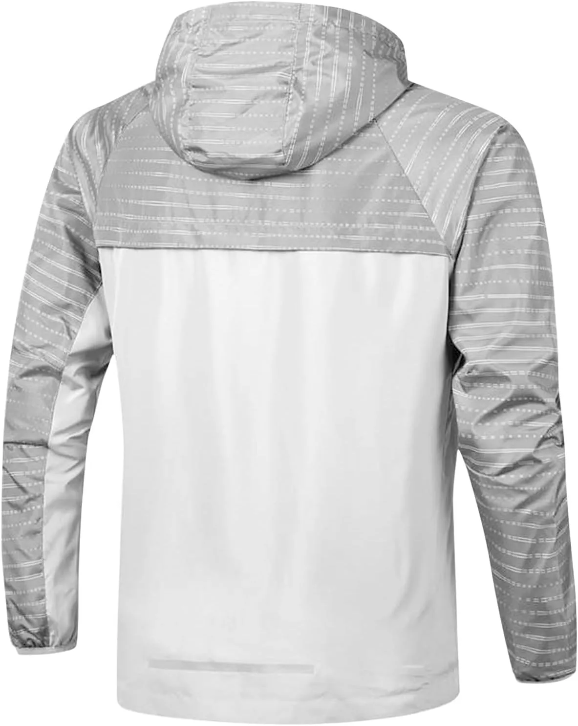 Men's Sports Shell Jacket Lightweight Windbreaker Outdoor Recreation Coat Color Block Breathable Raincoat Shell