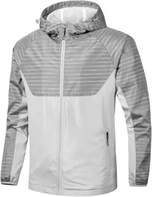 Men's Sports Shell Jacket Lightweight Windbreaker Outdoor Recreation Coat Color Block Breathable Raincoat Shell