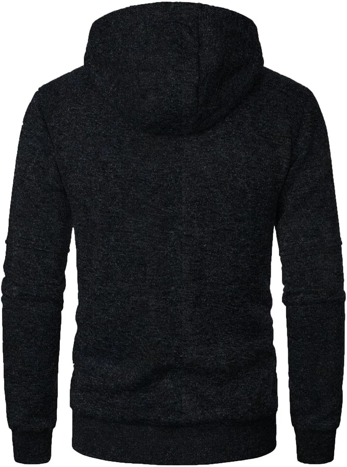 Men's Spring Fall Jacket Light Loose Sweaters Fashion Zip-Up Hooded Tops Plus Size Knited Cardigan Coat