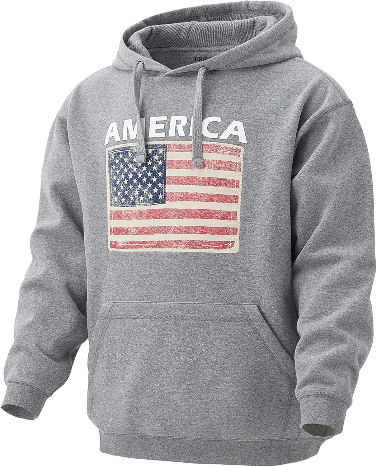 Men's USA Flag Patriotic Hoodie Ultra Soft Heavyweight Sweatshirt