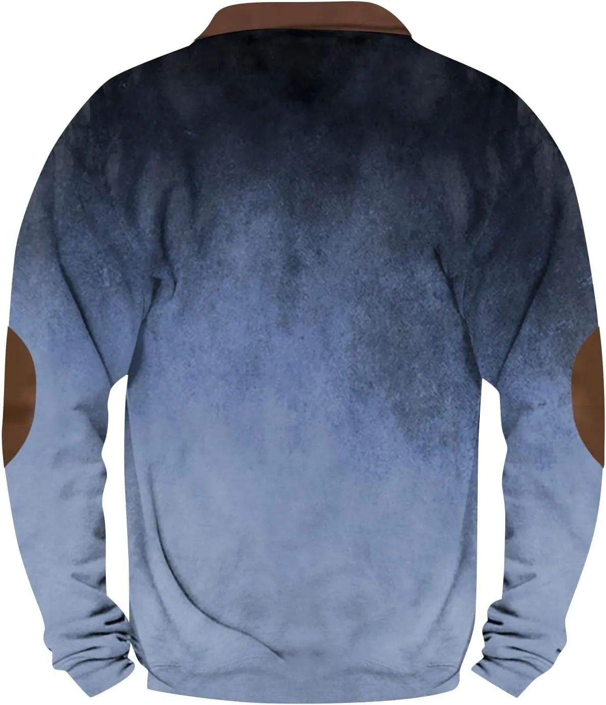 Mens Vintage Half Zip Pullover Sweatshirt For Fashion Long Sleeve V-Neck Causal Outdoor Graphic Print Sweater Tops