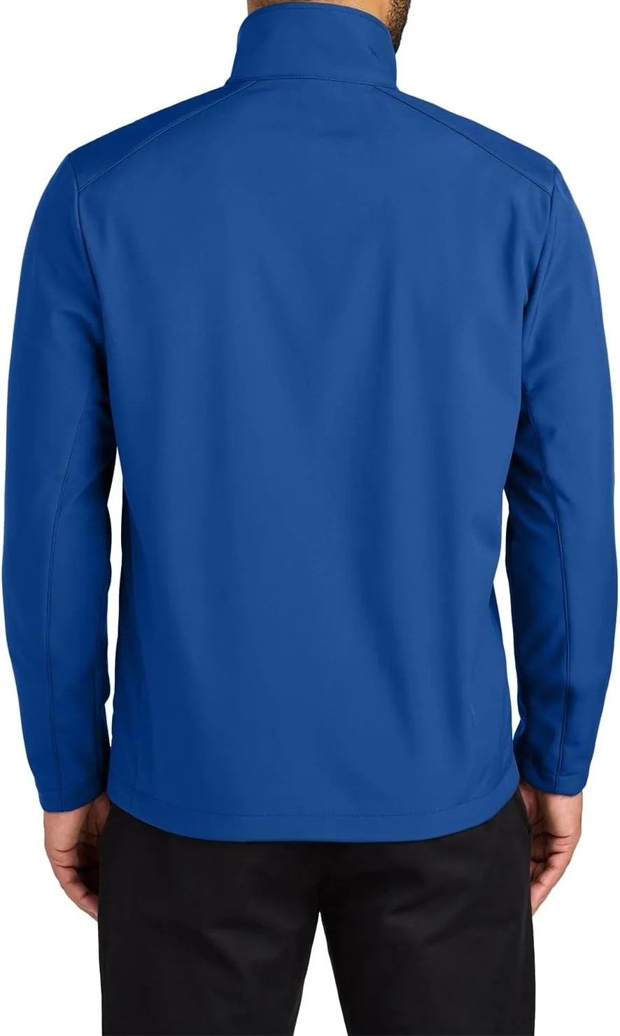 Men's Water-Resistant Softshell Jacket with Fleece Lining, Windbreaker, Adjustable Cuffs for Outdoor Hiking