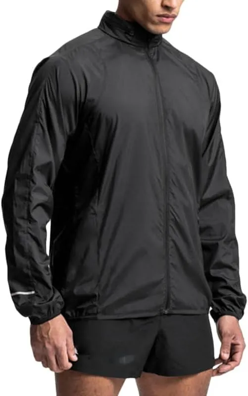 Men's Windbreaker Jacket -fashion jacket zipper night reflection men sports outdoor windbreak jacket