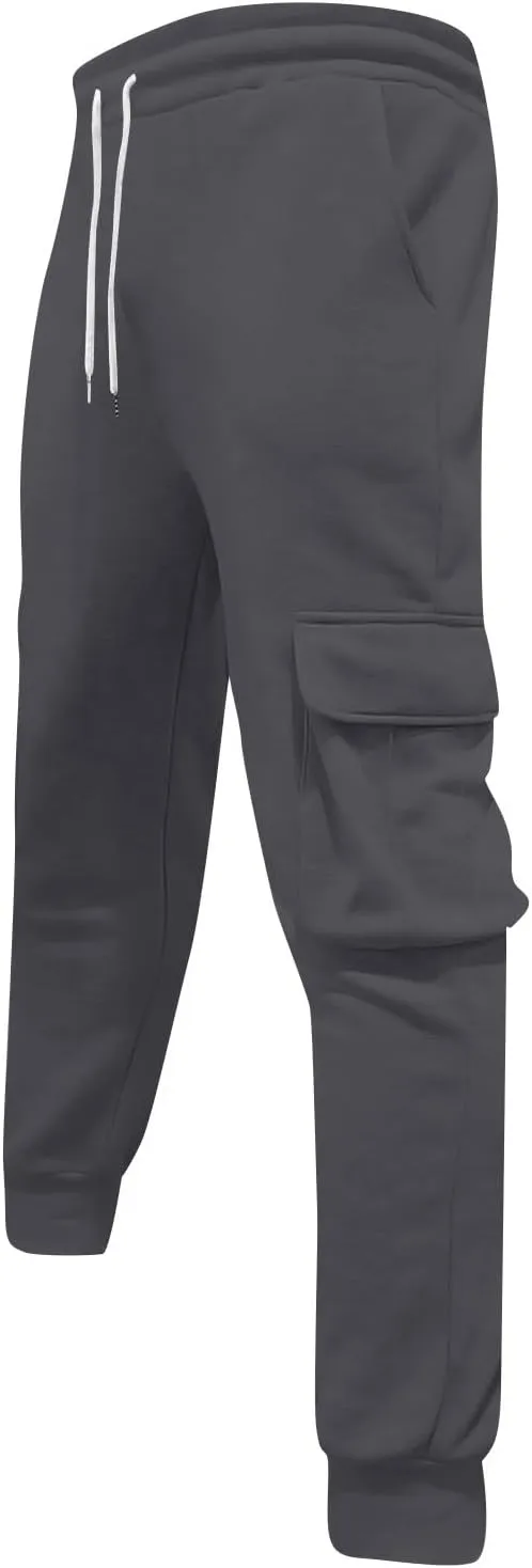 Men's Work Pants Stretch Baggy Classic Big and Tall Breathable Military Multi Pockets Joggers